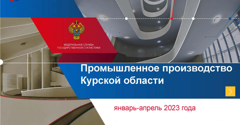 Промышленное производство Курской области январь-апрель 2023 года